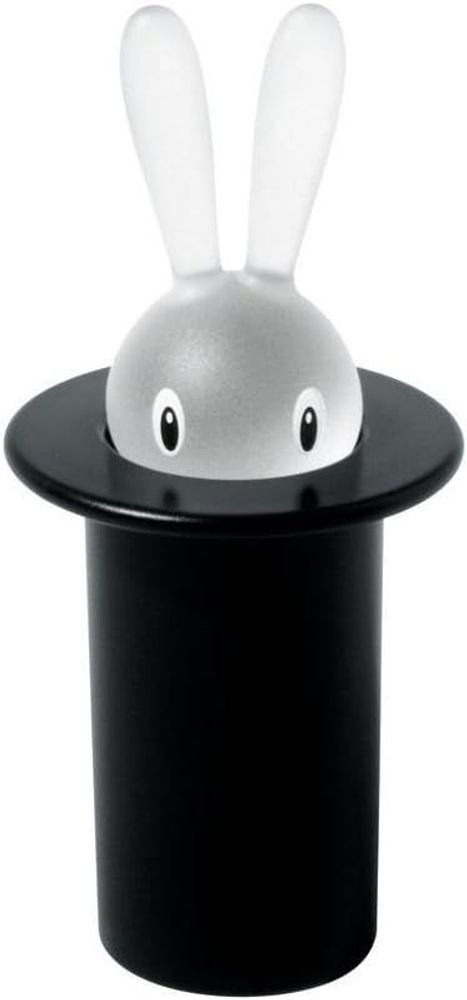 Держатель для зубочисток Alessi Magic Bunny ASG16 B Design из термопластика, черный