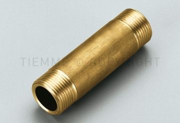Удлинитель латунный Tiemme 1/2"x100 мм. НР/НР с наружной резьбой фитинг 1500115