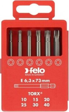 Набор бит Tx Industrial  73 мм в кейсе, 6 шт Felo 03691716