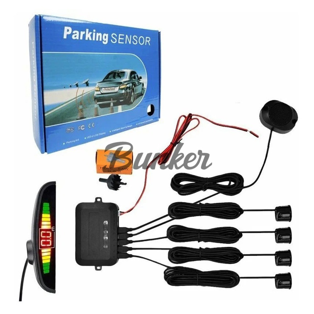 Парктроник CarLive XZ-600 4 датчика, черный, (компл.)