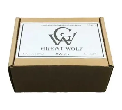 Great Wolf Балансировочный груз для стальных дисков 25гр. Great Wolf AW-25. Коробка 100шт.