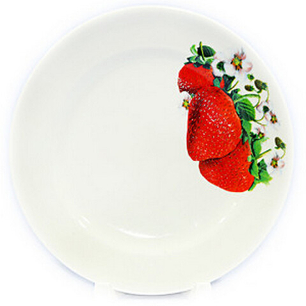 Тарелка мелкая "КЛУБНИКА (Идиллия)" 17 см, Беларусь.