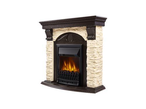 Портал Firelight Torre Classic камень слоновая кость, шпон венге