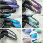 Набор пигментов "Цветной жемчуг №3 Premium" - мерцающий супер блеск до 250 мкм - 5 штук х 20мл. 8 грамм