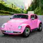 Детский электромобиль "Volkswagen Beetle" JE1818 6V, розовый
