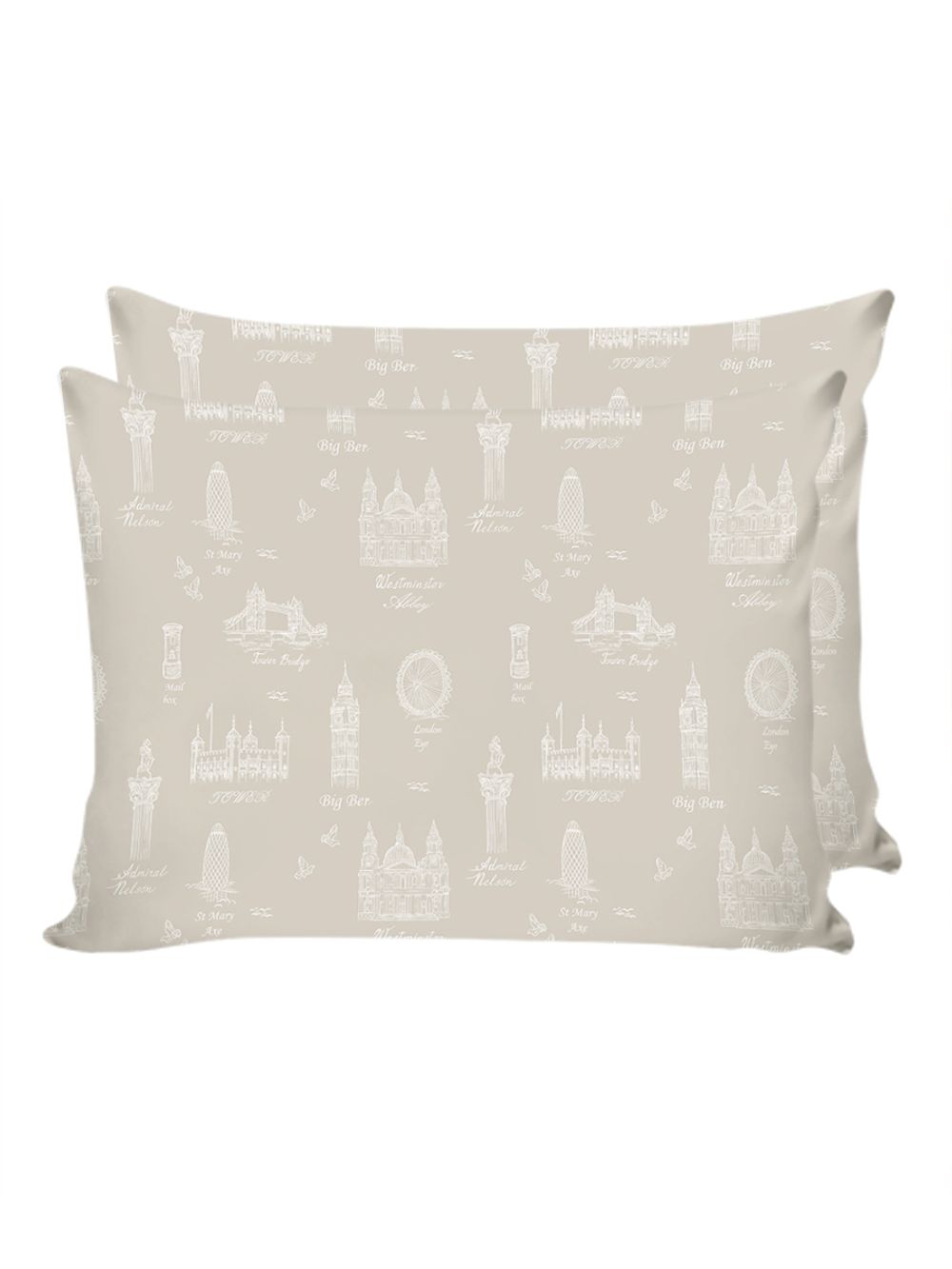 Постельное белье Сказка "Туманный альбион/Лутон" евро Наволочка 50х70 см 2 шт Простынь 240х215 см Пододеяльник 200х215 см, перкаль