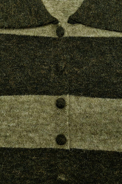 ZARА КАРДИГАН В ПОЛОСКУ, ЗЕЛЕНЫЙ