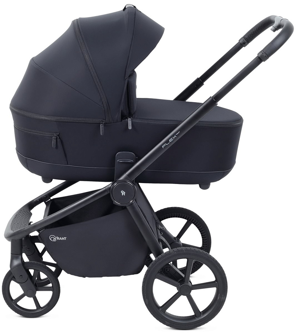 Детская коляска Rant Flex Therm Soft 4 в 1 с автокреслом Miro Black и база Midnight Black