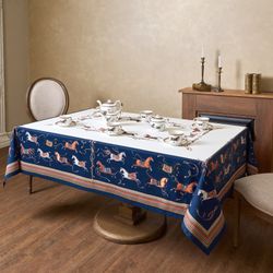 СКАТЕРТЬ "PASSAGE" 160Х220СМ ,БЕЛЫЙ,100% ХЛОПОК С ПРОПИТКОЙ,ТВИЛ