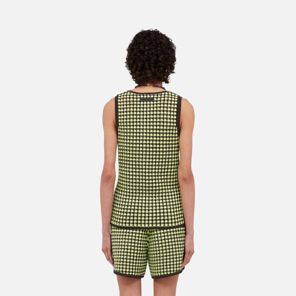 Майка унисекс Adidas X Wales Bonner Crochet Vest Semi Frozen Yellow/Night Brown