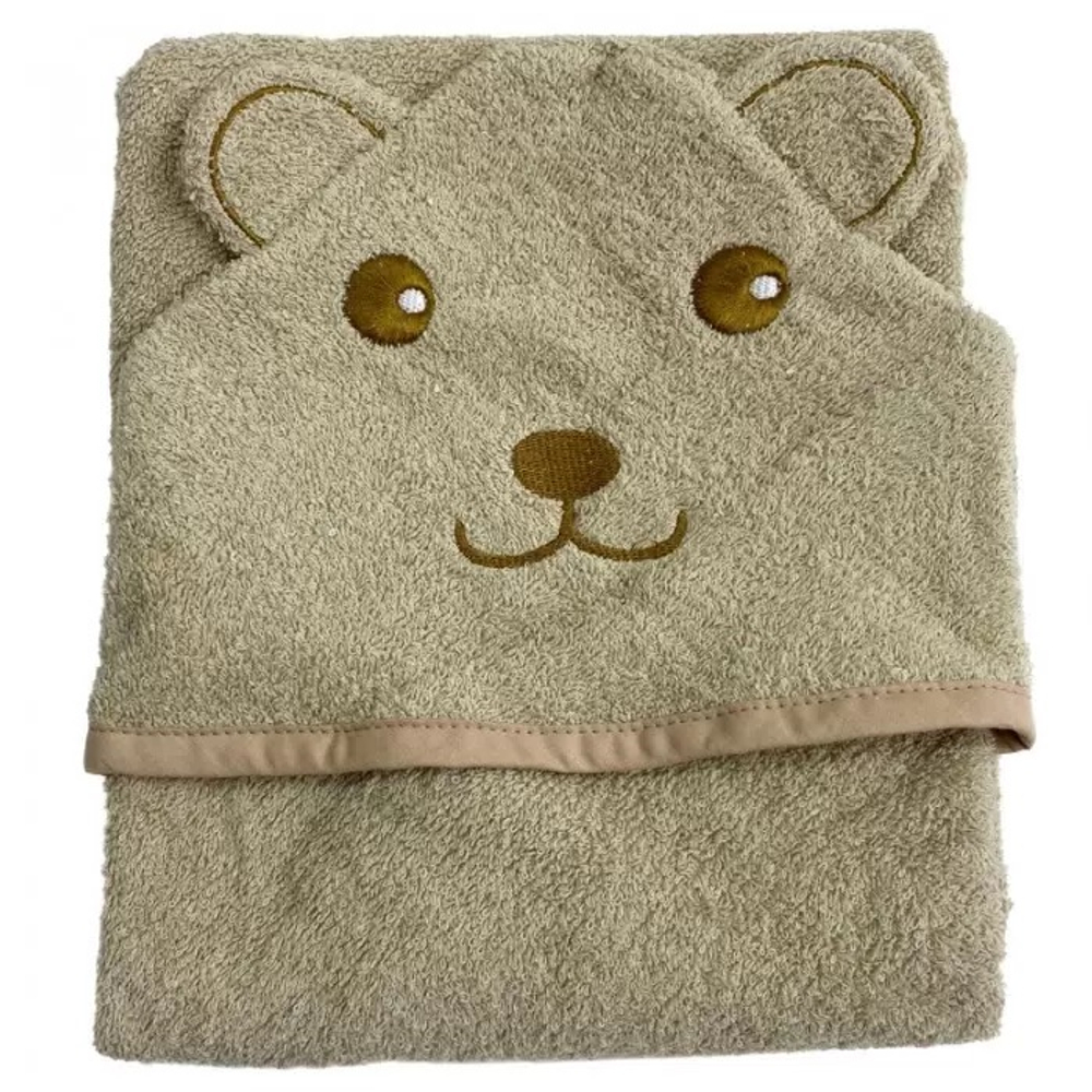 Полотенце-уголок топотушки М6 махра 100*75 см коричневый