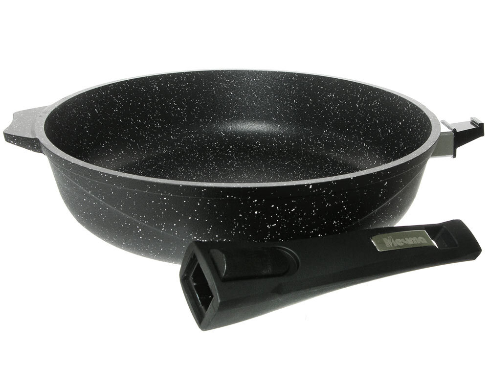 Сковорода 24см Гранит black Induction Pro со съемной ручкой