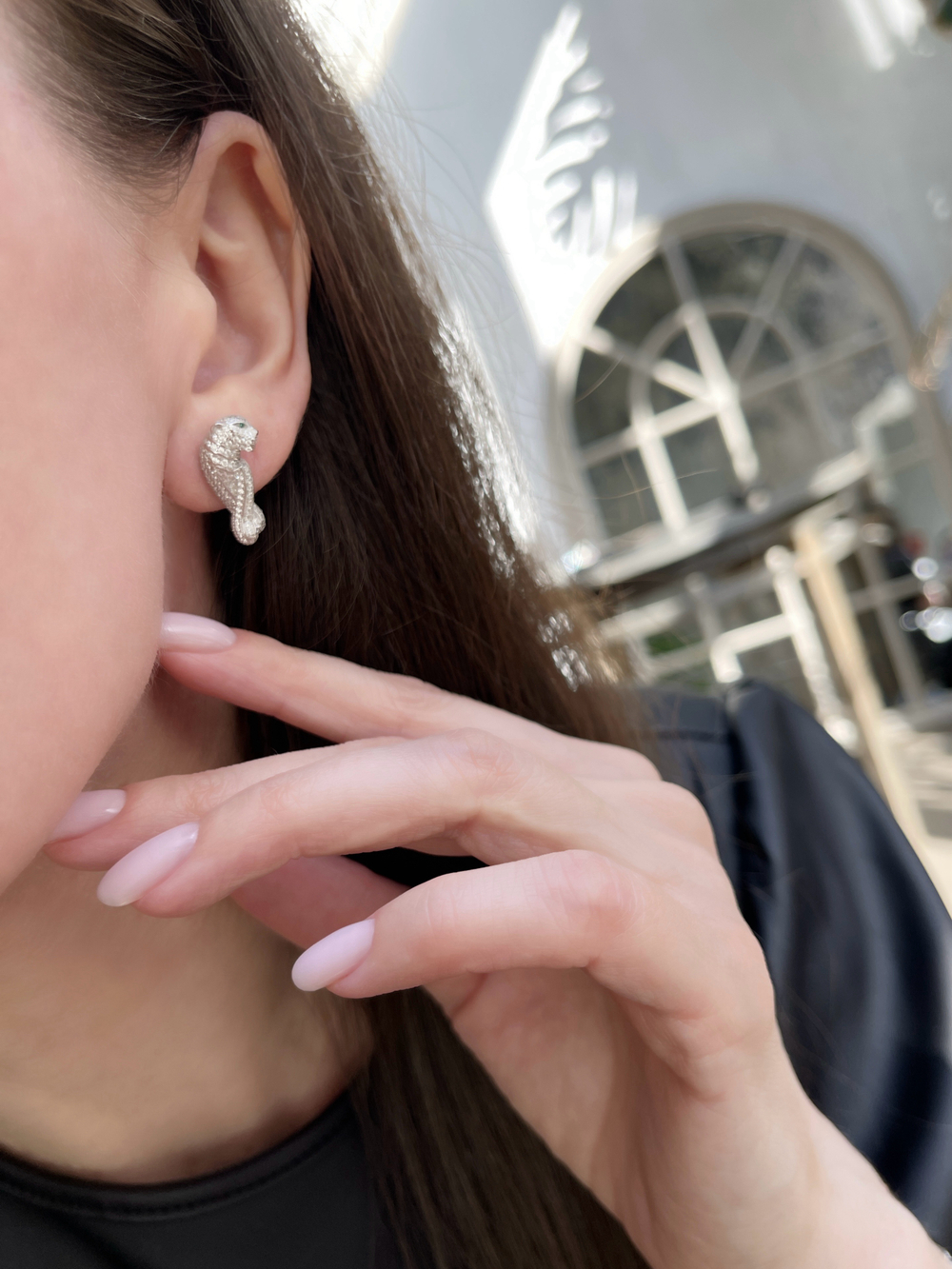 Серьги тигры лапки