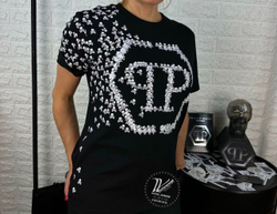 Футболка Philipp Plein Skull Monogram