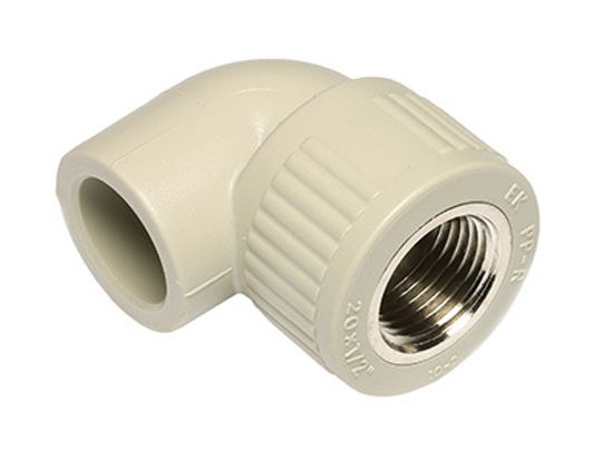 Угольник комбинированный Ekoplastik Wavin 20х1/2" ВР с внутренней резьбой полипропиленовый