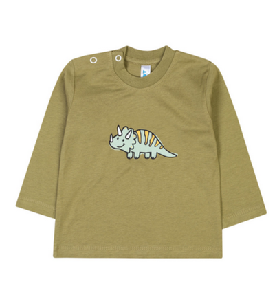 Лонгслив д/мальчика M1120K-2 р.86 оливковый (Такро)