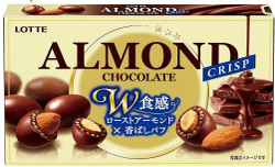 Миндаль в хрустящем шоколаде Almond Chocolate Crisp, Lotte, 80гр