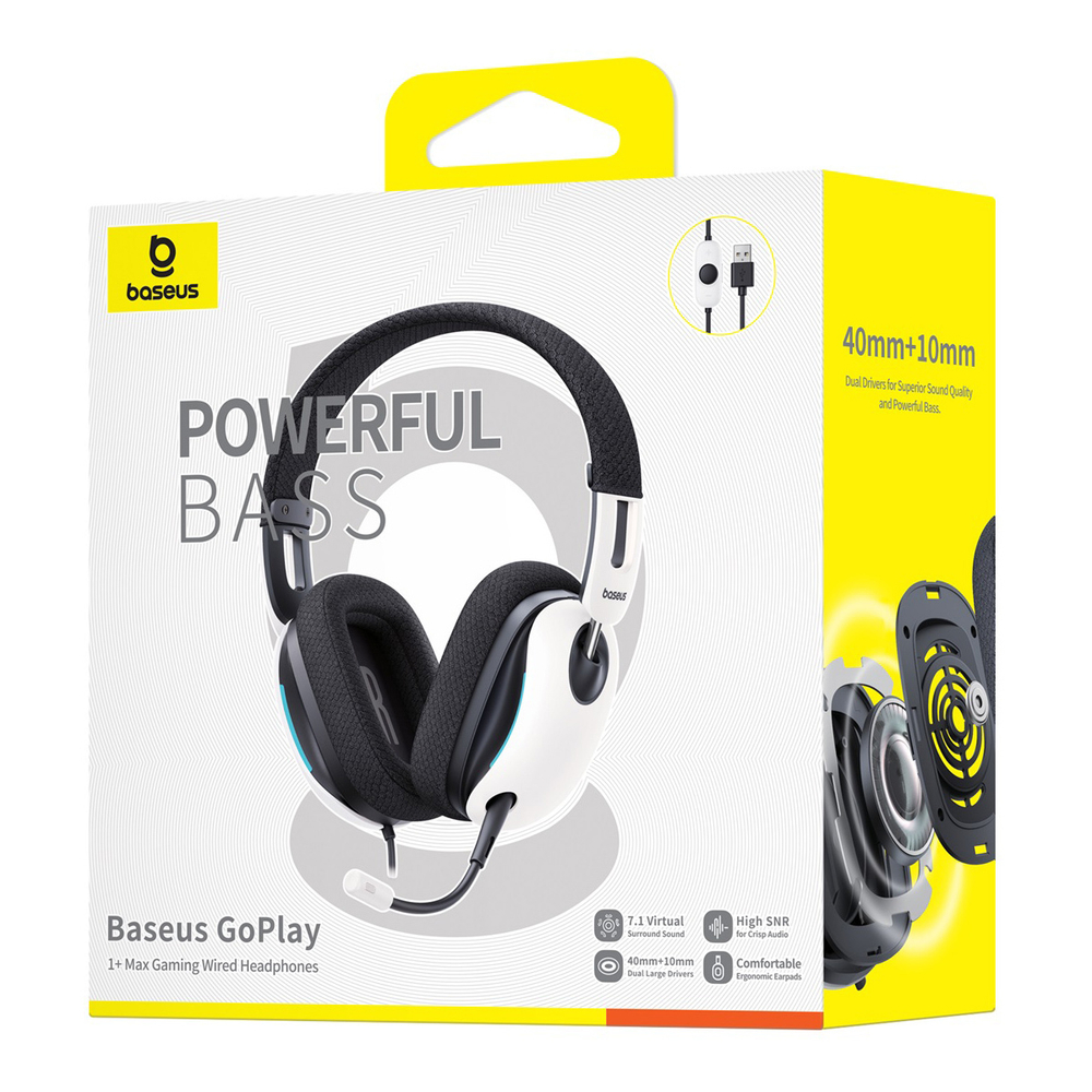Проводные наушники Baseus GoPlay 1+ Max Gaming Wired Headphones
