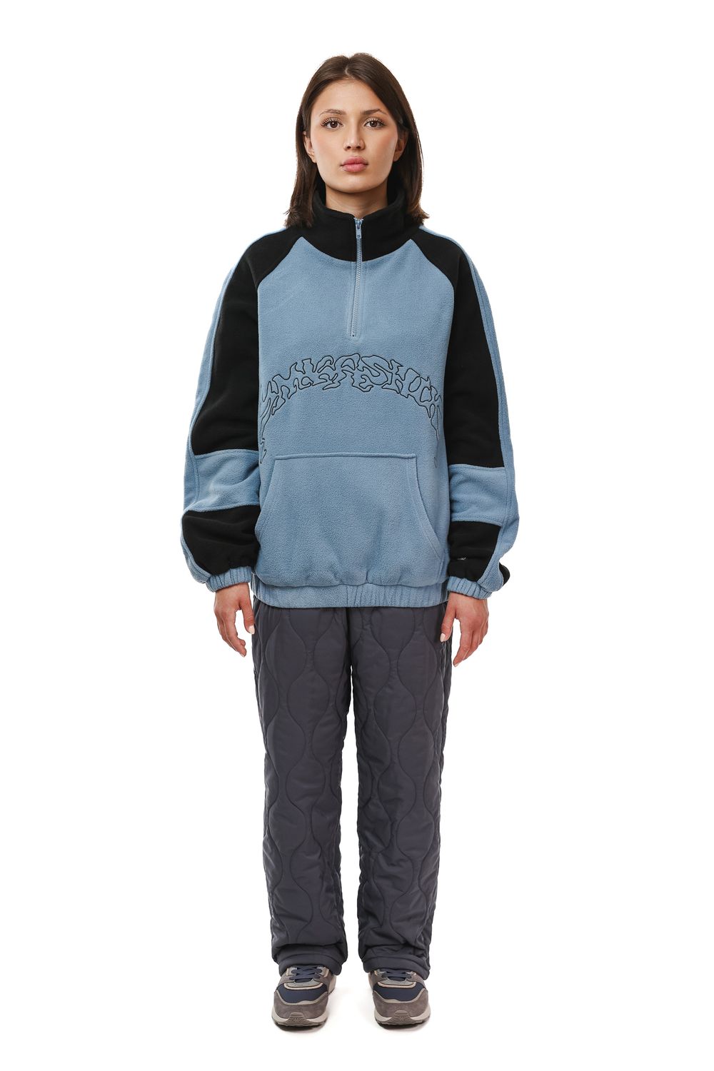 Купить Толстовка Ymkashix Turbo fleece пыльно-синий/черный Толстовка Ymkashix Turbo fleece пыльно-синий/черный