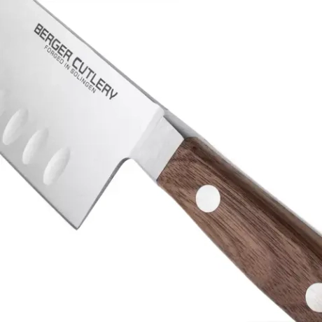 Нож поварской Сантоку 18см Berger Cutlery Classic Walnut