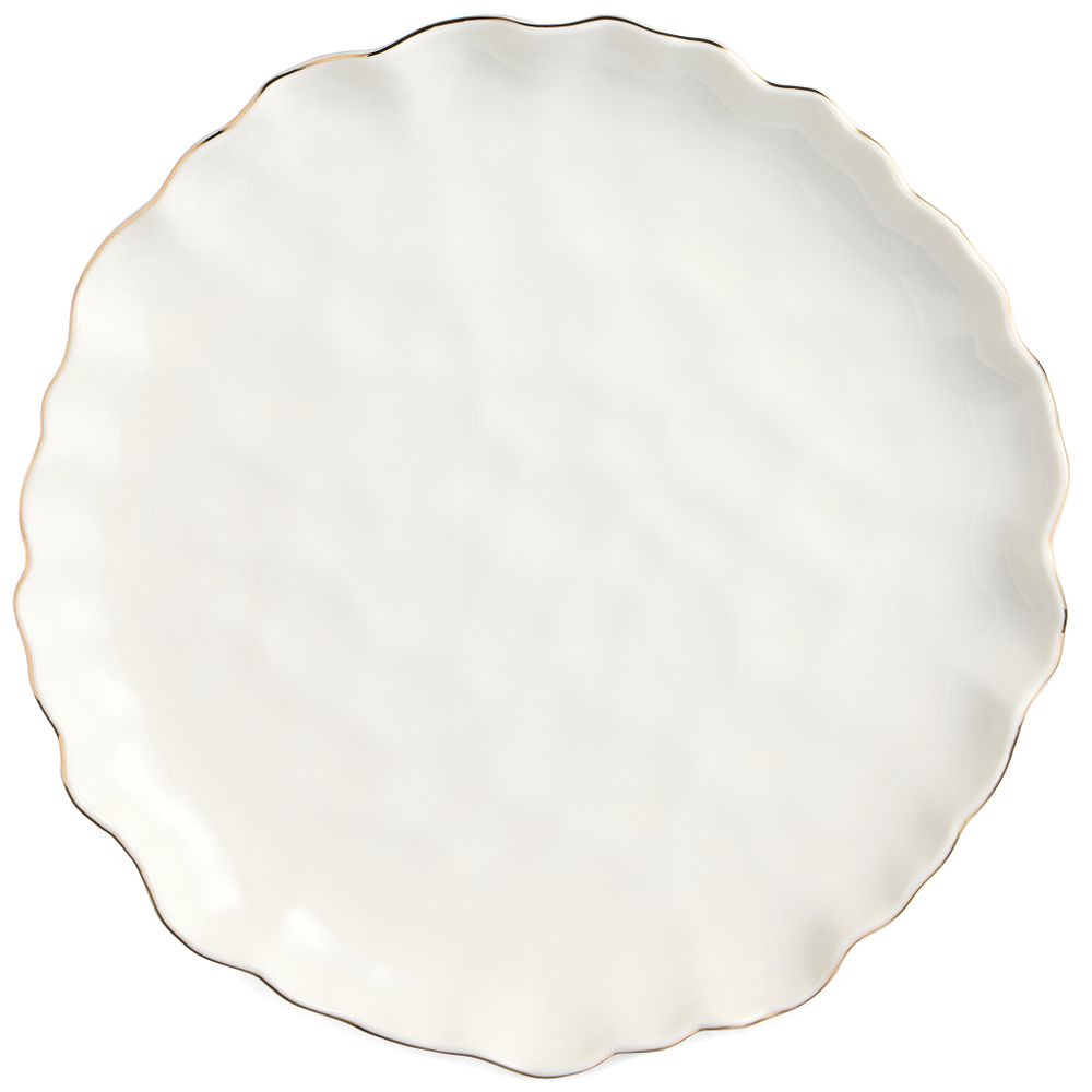 НАБОР ТАРЕЛОК ОБЕДЕННЫХ LEFARD "CHARM" 2 ШТ., 26,5*3 СМ (С ЗОЛОТОЙ ЛИНИЕЙ)