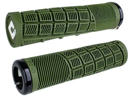 Грипсы ODI Reflex D33R135мм, ø33.5мм,темно-зеленые с1 чёрным алюм lock-on и усиленным литым торцом,