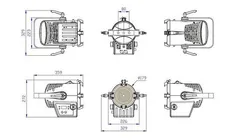 SILVER STAR FREZNO 150 HEX [SS816XH] прожектор с линзой френеля, 100Вт