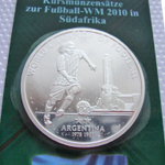 Набор монет Аргентины 1967-2007 гг. Футбол Чемпионат мира по футболу в ЮАР. 2010 г.