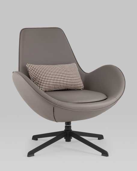 Кресло TopChairs Ostra экокожа серый