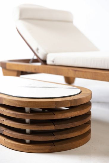 Столик уличный деревянный кофейный Spain