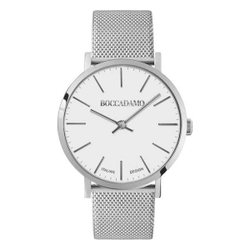 Часы Boccadamo Mya Silver White MY015A BW/S  с минеральным стеклом