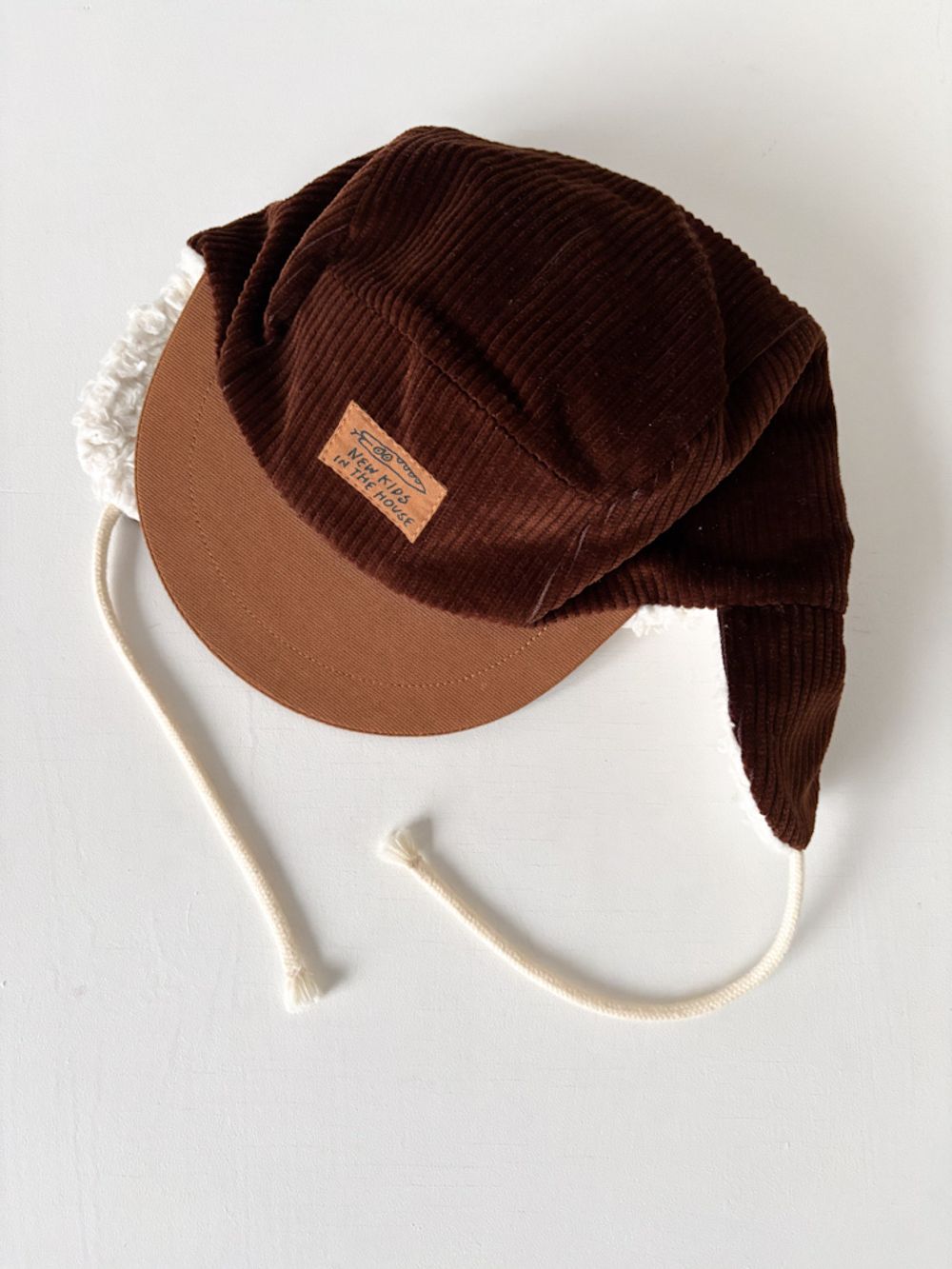 Вельветовая шапка с утеплением New Kids in the House, 98