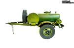 The tank trailer is single-axle. Scale 1/10