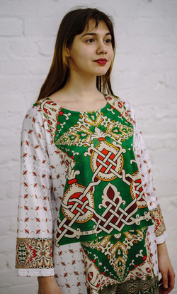 Комплект (туника и брюки) "Русский орнамент"