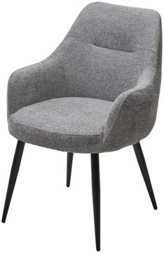 Стул STAMEN ткань DAVIS RETRO BLISS 85, цвет серый / черный каркас