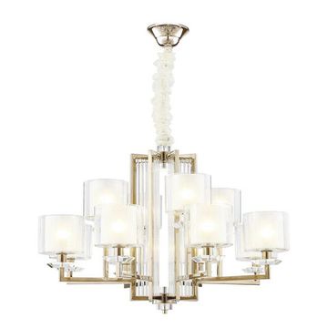 Подвесная люстра 14*E14 4408+4/C gold золото ALEXANDRA Newport