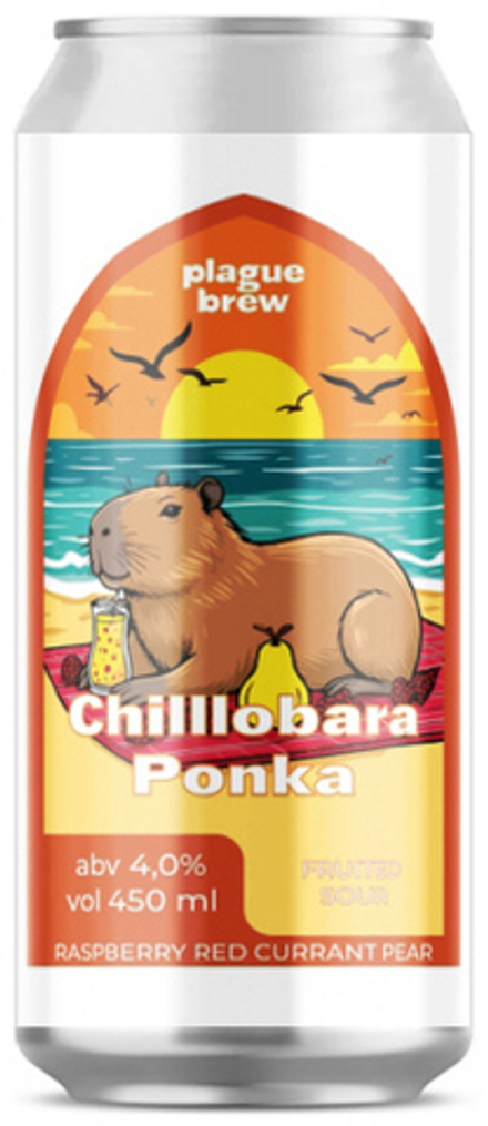 Пиво Плейг Чиллобара Понка / Plague Chilllobara Ponka 0.45 - банка