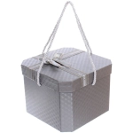 Коробка подарочная «Близкому человеку» 19*19*14 см, серый