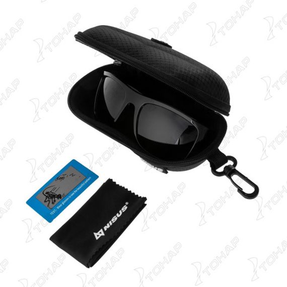 Очки поляризационные в жест.чехле (серый) (N-OP-LZ0308-G) Nisus