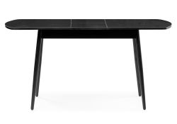 Стеклянный стол Бейкер 120(152)х70х75,5 черный