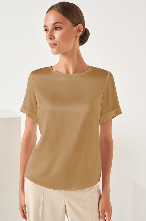 23061 Блузка женская (песочный)