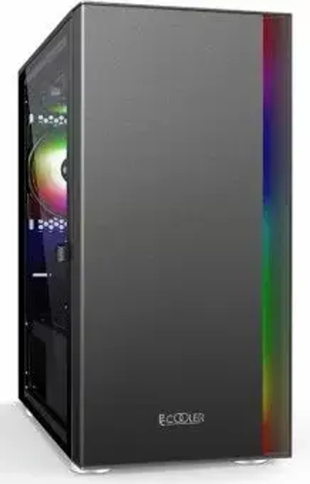 Корпус PCCooler LM300 ARGB BK M-ATX/ITX 2x3.5", 3x2.5", USB3.0, 2xUSB2.0, 1xFAN ARGB included (1x сзади ) Black