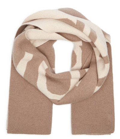 Шерстяная шаль Calvin Klein - бежевый(K60K612605)