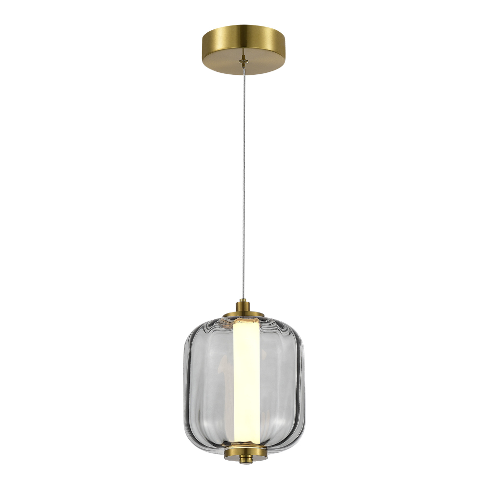 SL1193.313.01 Подвес ST-Luce Латунь/Дымчатый LED 1*11W 3000K SUMMER