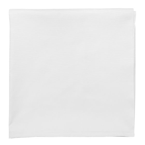 Скатерть жаккардовая белого цвета из хлопка с вышивкой Essential, 180х180 см