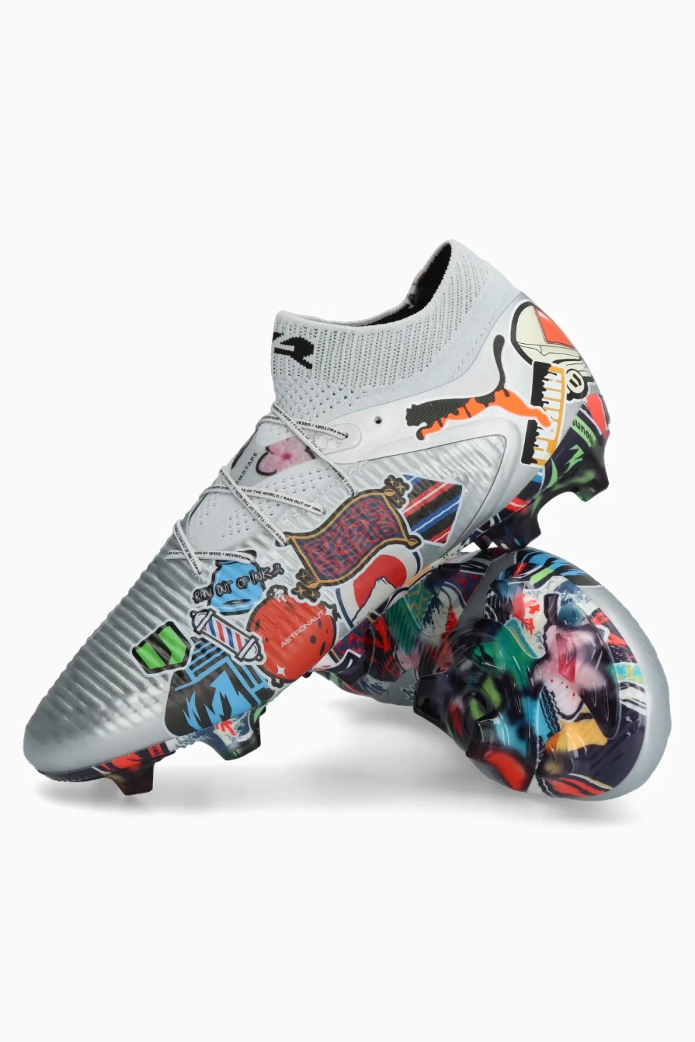 Бутсы Puma x Unisport Future 8 Ultimate Stickerbomb FG - серый