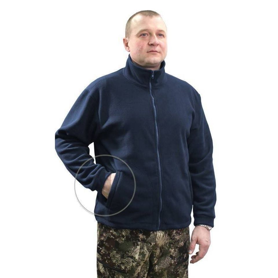 Толстовка флисовая (синяя)