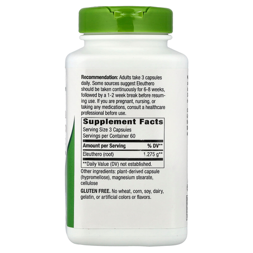 Nature's Way, корень элеутерококка сибирского, 180 веганских капсул (425 мг в 1 капсуле)