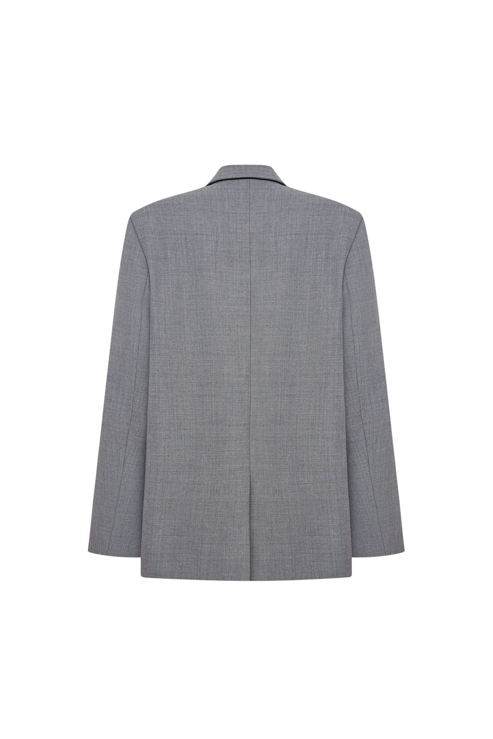 Жакет двубортный серый