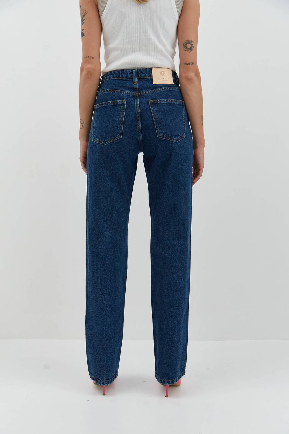 Джинсы женские Miracle Apparel 2255 Straight Dark Blue